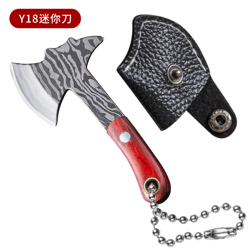 Mini cuchillo de cocina llavero EDC al aire libre portátil cuchillo no plegable cuchillo de desembalaje creativo