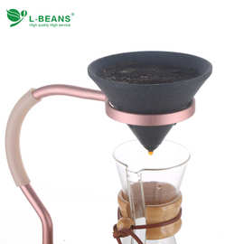 德国2026新款YF咖啡无孔过滤器陶瓷茶滤氧化铝矿石茶具茶漏红酒醒