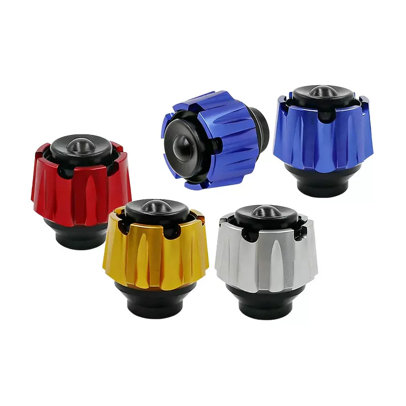 摩托车电摩踏板车通用 防摔防护前叉杯 改装前后轮装饰防摔杯配件