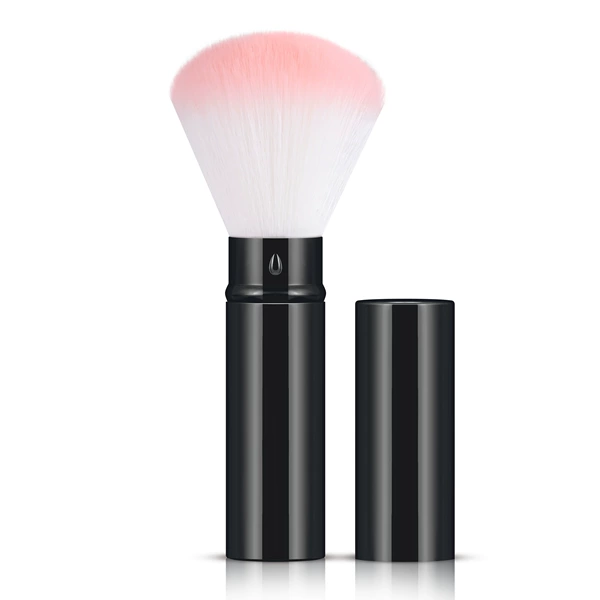 Black retractable brush-white base powder peak hair 12*2.3cm