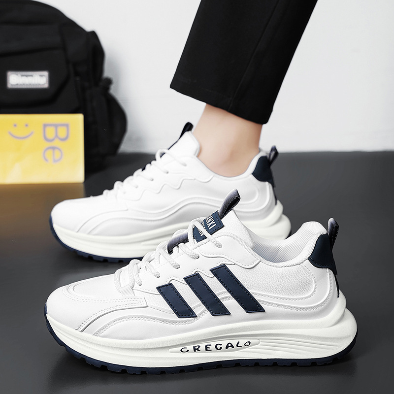 Zapatos de hombre 2026 primavera nueva tendencia popular popular popular zapatos de papá con suela gruesa resistente al desgaste cómodo zapatos deportivos casuales de estudiantes
