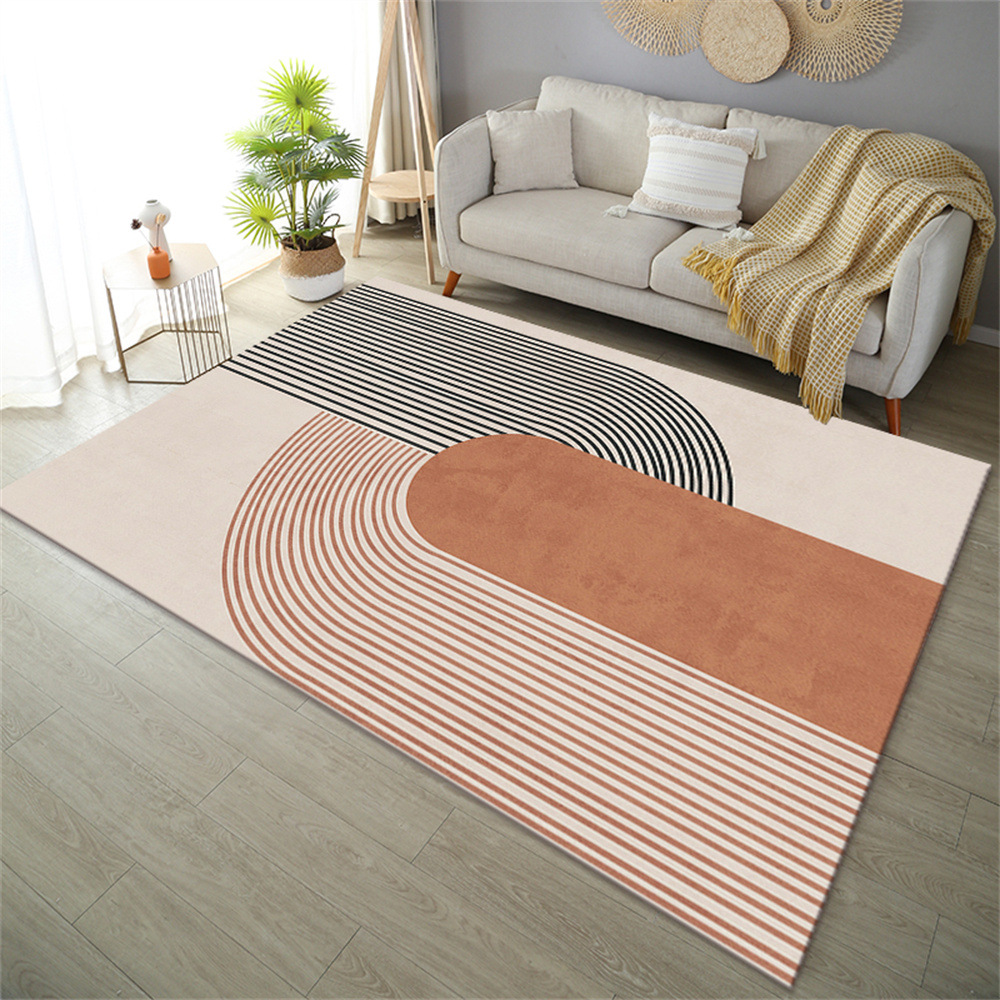 Transfronterizo de estilo europeo color sólido alfombra sala de estar mesa de café dormitorio felpa noche arte japonés ins estilo piso mat