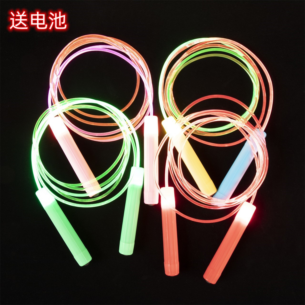 레이싱 카운트 로프 건너 뛰기 어린이 발광 led 빛나는 플래시 로프 건너 뛰기 학생 입학 시험 스포츠 피트니스 로프 건너 뛰기 제조 업체