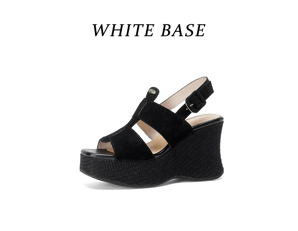 Sandal cao gót nữ hở mũi đế xuồng gót 10 cm quai ngang một khóa — màu đen, màu mơ chi tiết 20