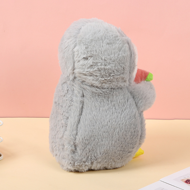 国境を越えた新しい製品は光って呼吸しますぬいぐるみペンギンスイカかわいい洗えるソフトシミュレーションギフト人形|undefined