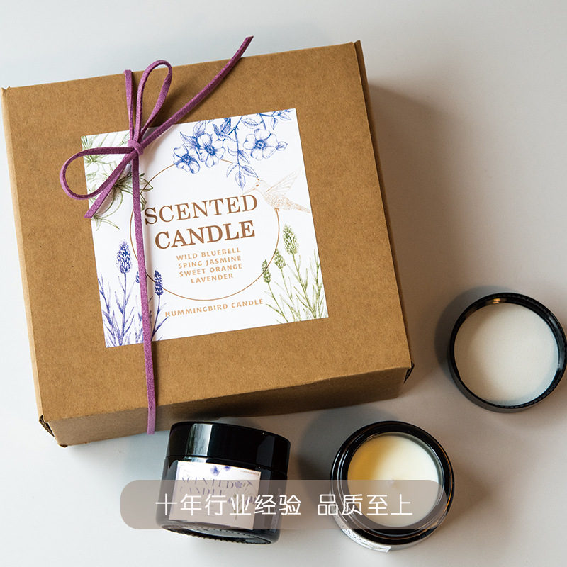 cera de soja, cera de cera de aroma doméstica, nicho duradero, regalo de boda de alto nivel, caja de regalo de fragancia, venta caliente transfronteriza