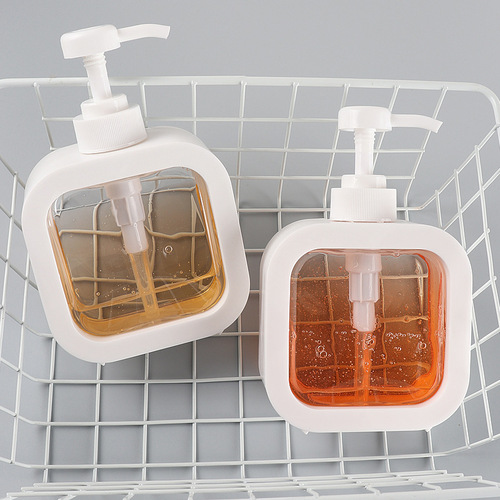 Dispensing bottle large travel lotion bathroom hand sanitizer dispensing bottle plastic press bottle visual dispensing empty bottle
