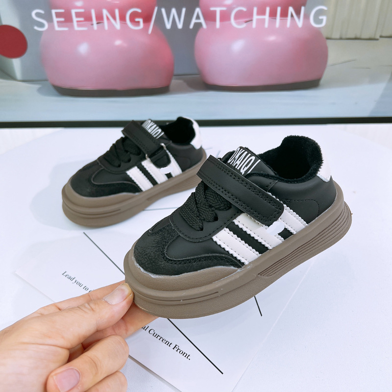Tavola per bambini taglio basso, scarpe sportive per ragazze nuove autunno e inverno 2023, due suole morbide in cotone,_voghion.com