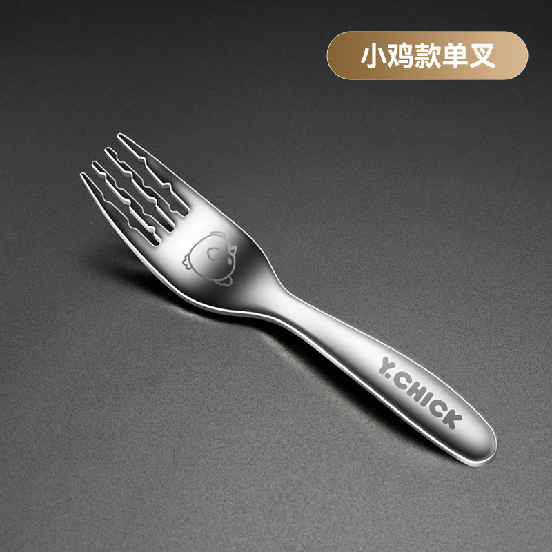 316 ステンレス鋼子供用食器ベビー食事スプーンフォーク給餌スプーンスプーンフォークスプーンセット|undefined