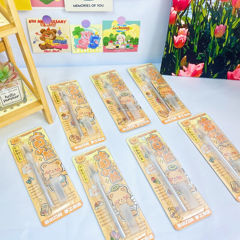 カピ取り外し可能な彫刻ナイフペン DIY 彫刻ナイフセットハンドブック手動プレスカッターナイフ柔軟な取り外し可能なノベルティ|undefined