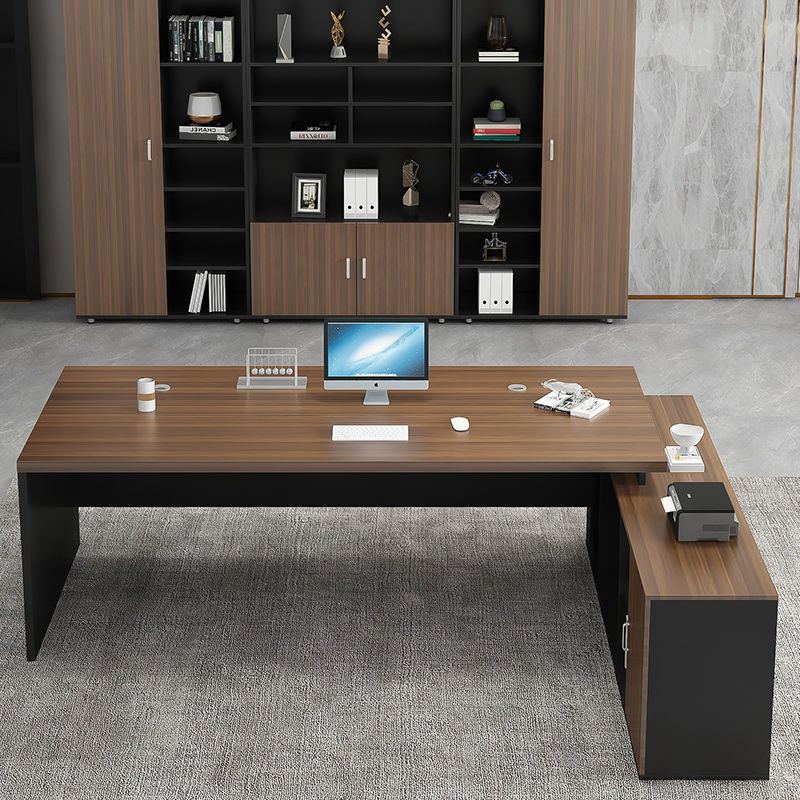 Desk Simple Modern Office Furniture Boss Executive Desk Manager Desk President Single Desk and Chair Set Combination