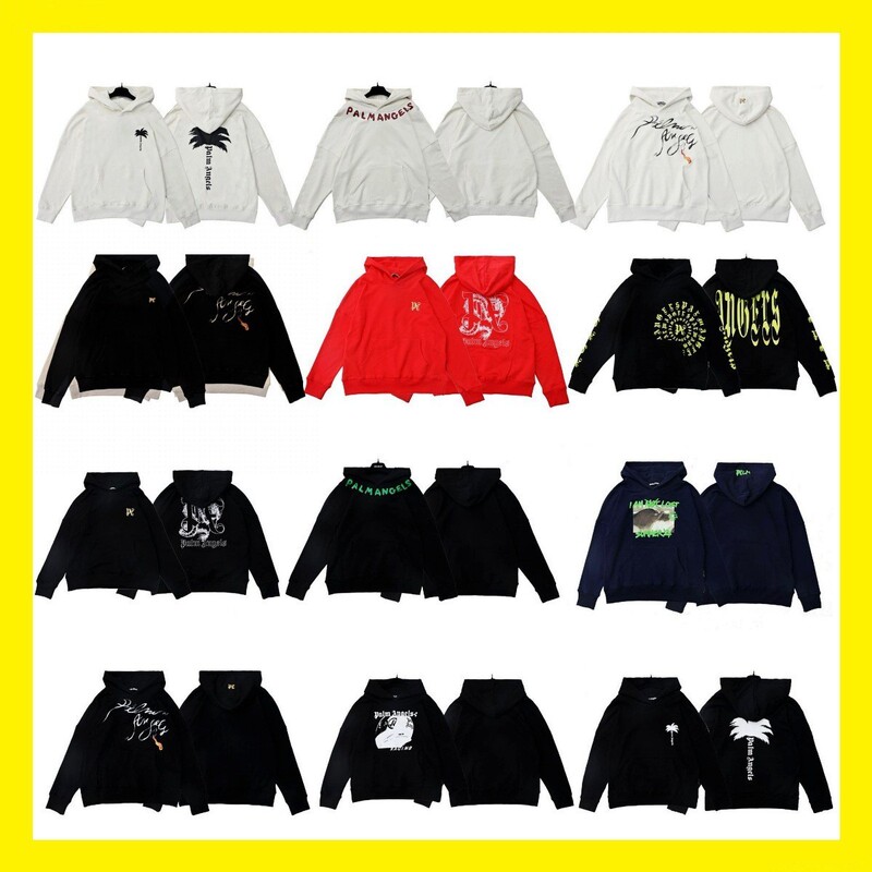 Cross-border wholesale 2024 autumn and winter new angel letter printing long sleeve pullover hooded sweater loose couple coat