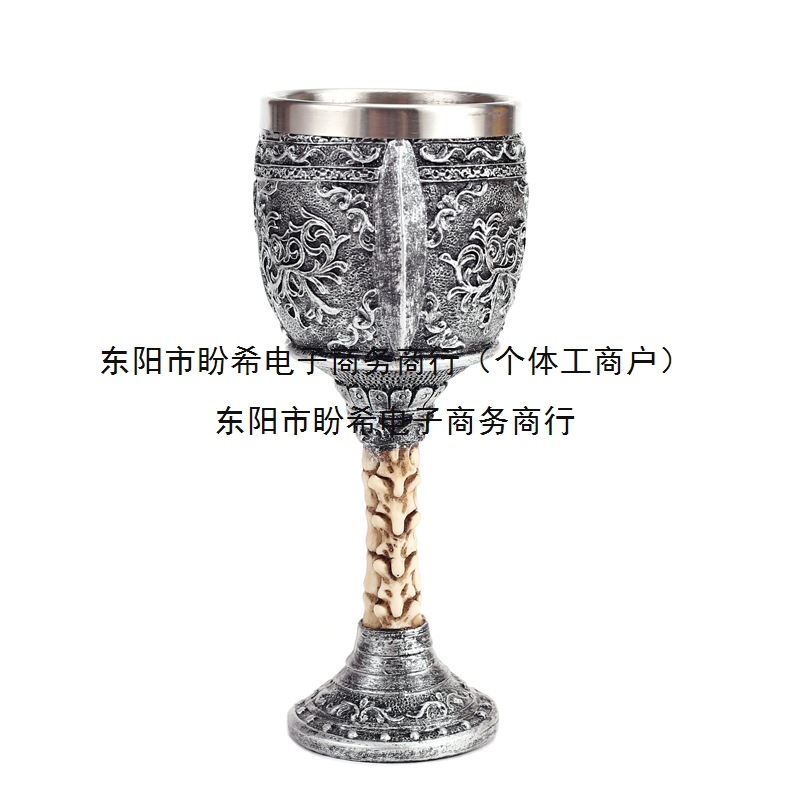 Copas de vino transfronterizas 2025, copa de vino tinto de resina personalizada, copa de bar al por mayor, nueva calavera, acero inoxidable