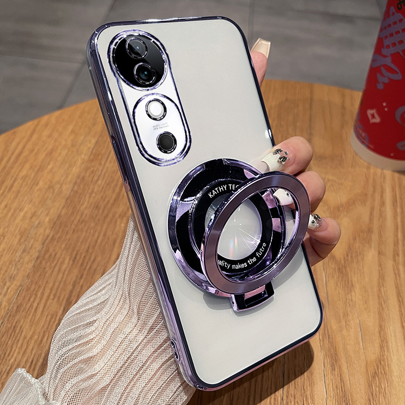 [night purple] transparent plating CD with the same bracket