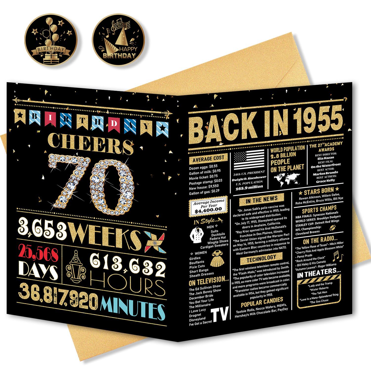 스티커가 없는 70 블랙 골드