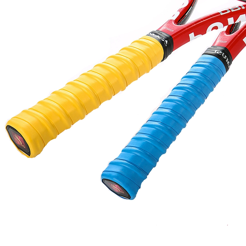 Non-slip tennis racket for badminton, handle, increased thickness