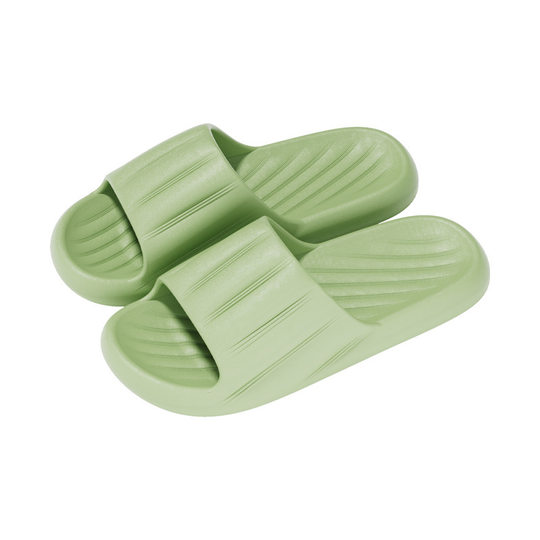 EVA sandals and slippers for men and women in summer step on excrement feeling home couple bathroom bath non-slip wear-resistant breathable thick-soled slippers