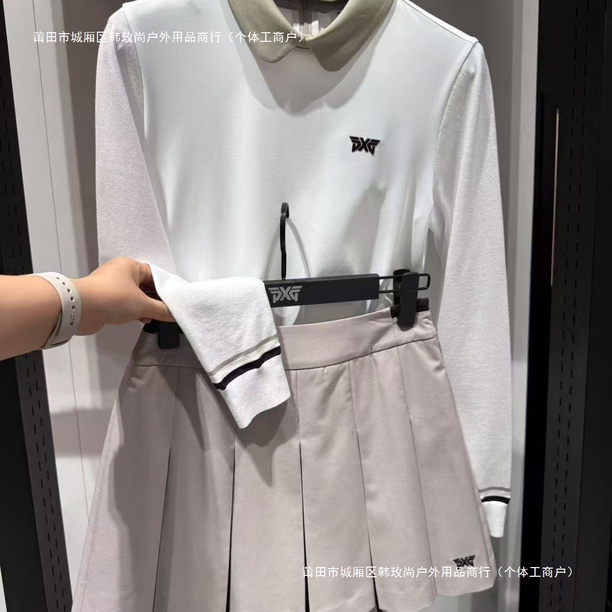 Golf Clothing Women's Early Autumn Pullover Lapel Zipper Casual Long-Sleeved Sports Fashion Windproof Splicing Golf Clothing