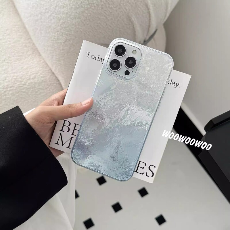 錫箔模様のシンプルなデザインで、Apple 16 Pro Max、iPhone 15、14/13、カップル向け17 AIRのスマホケースに適しています。|undefined