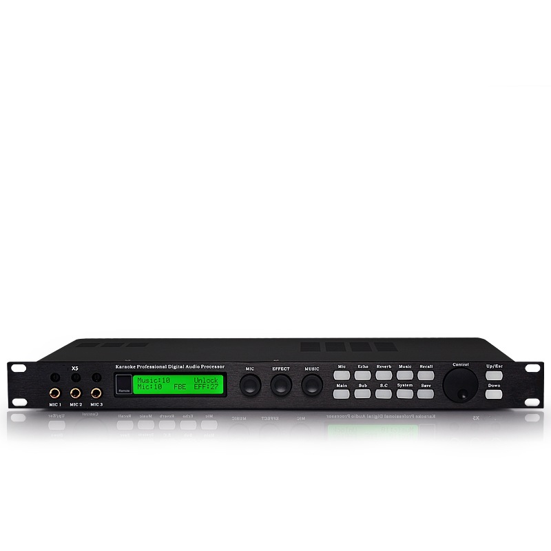 X5/KTV混响防啸叫前级话筒效果器麦克风/数字音频处理器