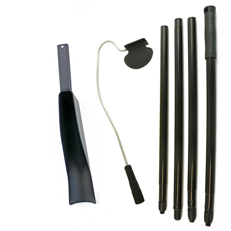 Cross-Border New Home Garden Retractable Gutter Leaf Brush Cleaner Cleaning Tool Kit with Leaf Shovel