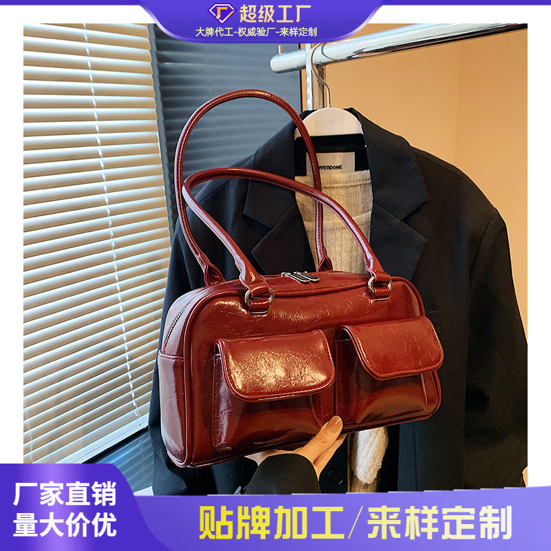 Cross-Border Trendy Textured Handbag 2026 Autumn New Fashion Stylish Shoulder Bag Casual Versatile Underarm Bag for Women Cross-Border Trendy Textured Handbag 2026 Autumn New Fashion Stylish Shoulder Bag Casual Versatile Underarm Bag for Women