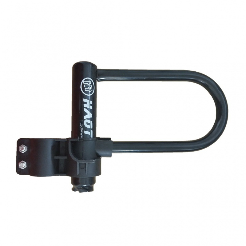 Candado en U para bicicleta, estilo ciruela, antirrobo, cilindro de aleación, sin logotipo, herramienta de hardware para exportación.