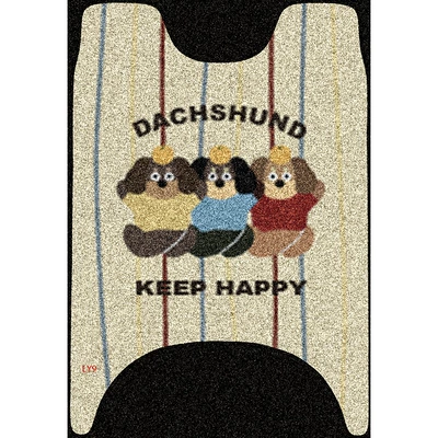 Suitable for Green Source Moda5: Electric vehicle foot mat - dachshund