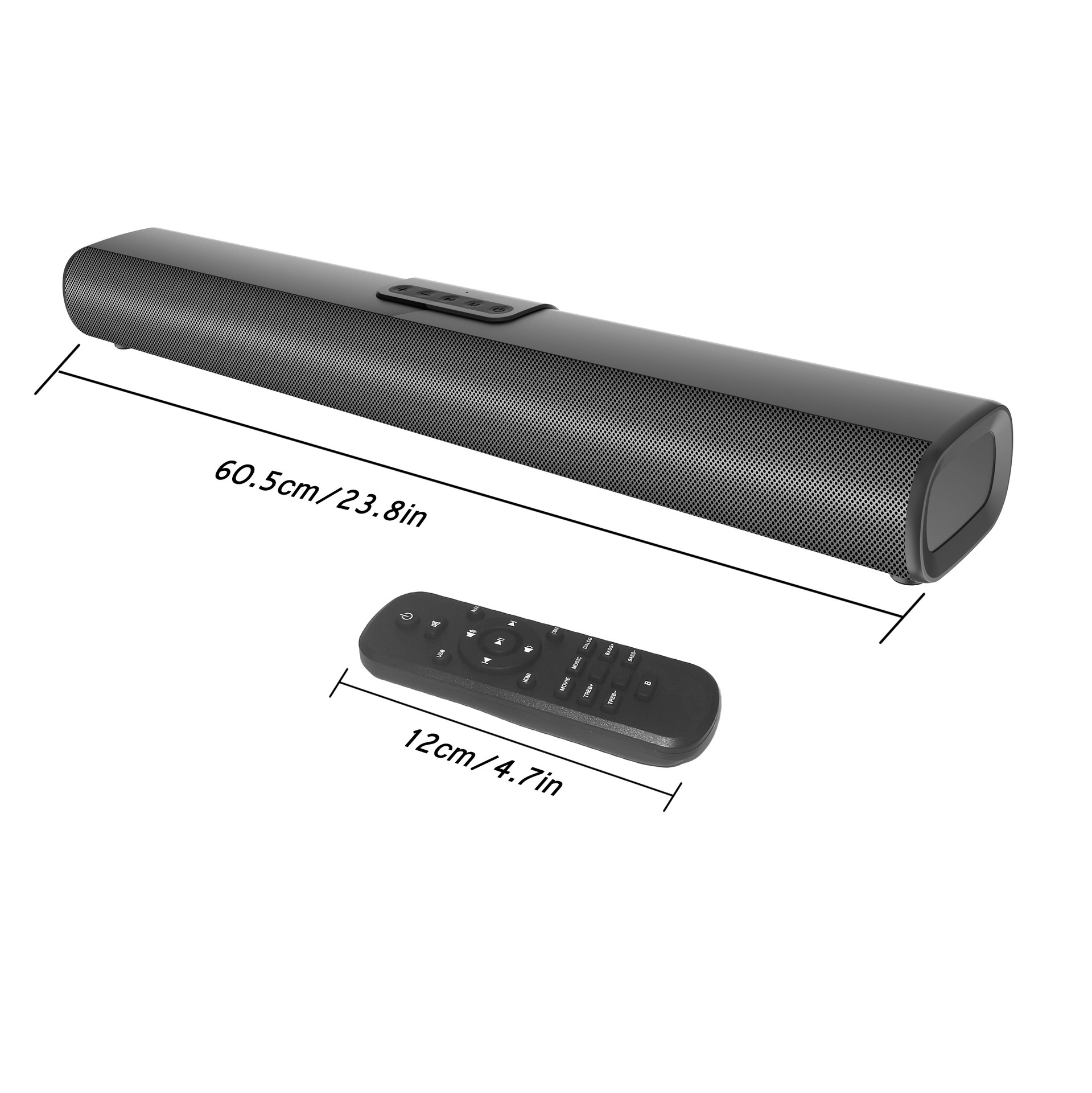 新品S20L音箱 RCA同轴HDMI 内置EQ  50W功率回音壁音响 跨境产品