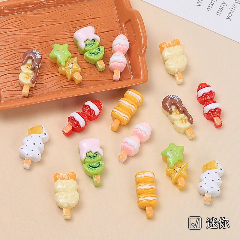 Mini Strawberry Fruit Candy Cane Creative Handmade DIY Accessories Cream Glue Resin Accessories Clog Shoe Charms Mini Strawberry Fruit Candy Cane Creative Handmade DIY Accessories Cream Glue Resin Accessories Clog Shoe Charms