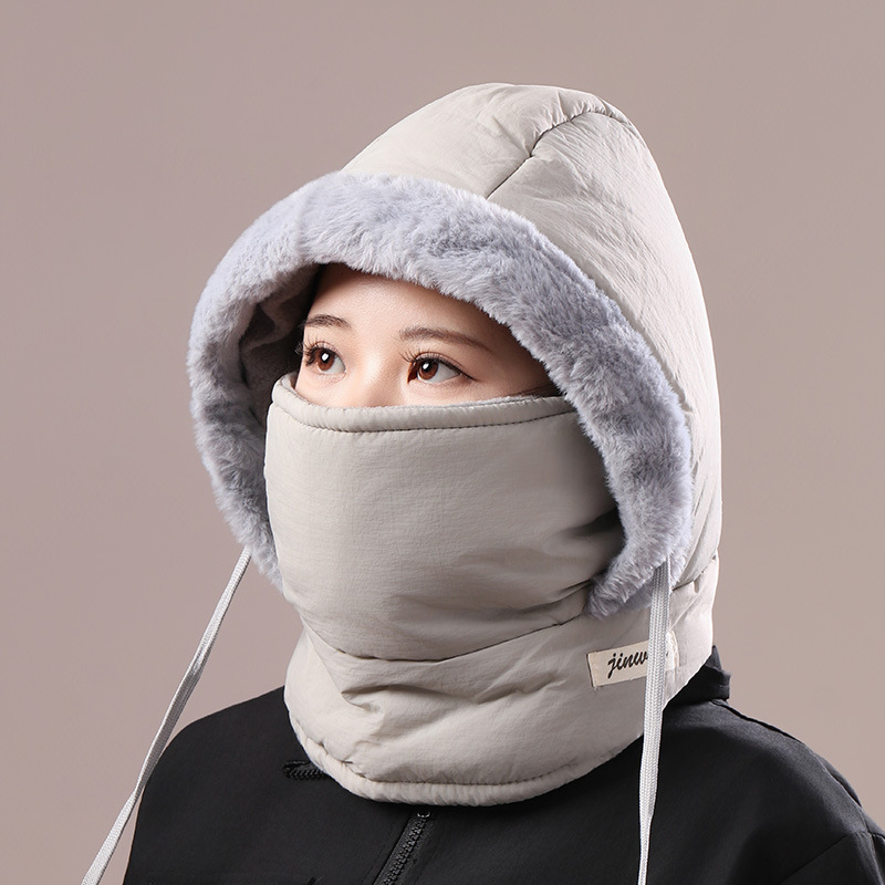 Gorro Lei Feng Térmico de Invierno de Poliéster, Cortavientos y Protector de Cuello para Aire Libre