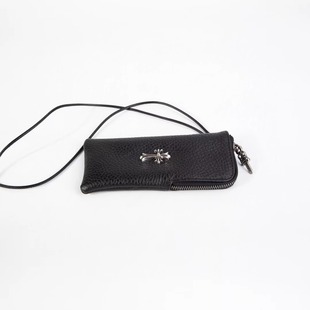 2025 New Crowe Heart-Layer Genuine Leather Id Bag Cross European and American Popular Men's and Women's Wallet Card Holder Coin Purse