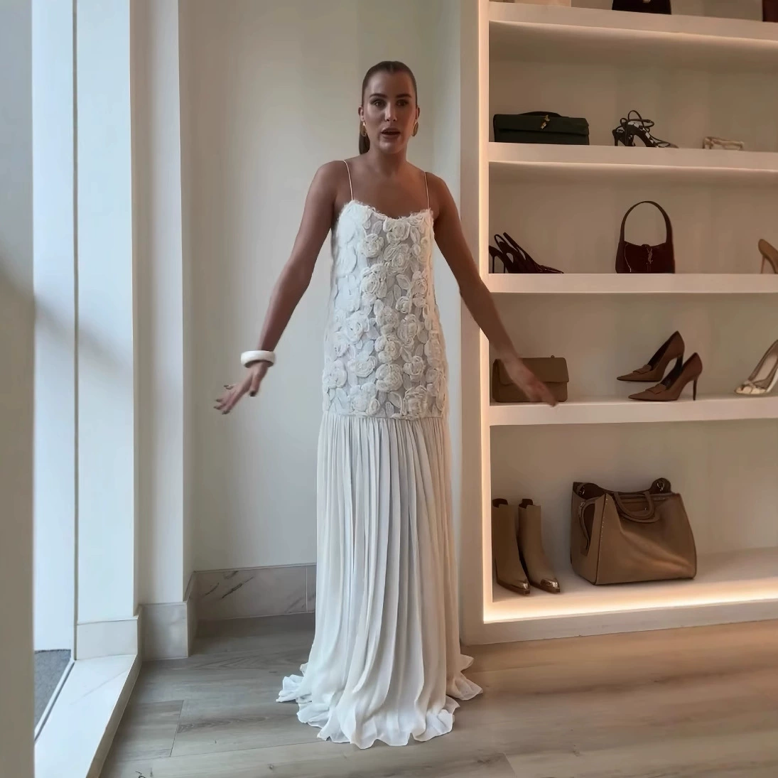 Трансграничная европейская и американская женская одежда AliExpress взрывное трехмерное украшение розы с листьями лотоса