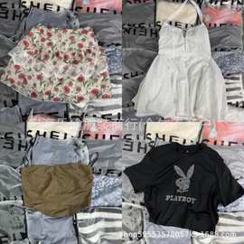 跨境shein新款性感女装杂款欧美风辣妹连衣裙库存尾货工厂一手货