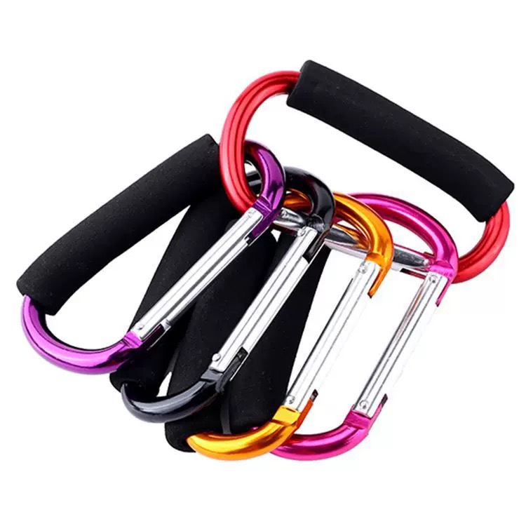 Large Sponge Buckle Aluminum Alloy Large Carabiner Outdoor Luggage Hanging Buckle Pulley Buckle Shoe Buckle Bag Buckle