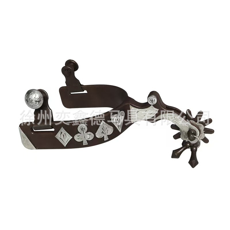 Specializing in the Production and Sales of Antique Bronze Western Spurs with German Silver Decorative Panels and Hand-Carved Western Spurs