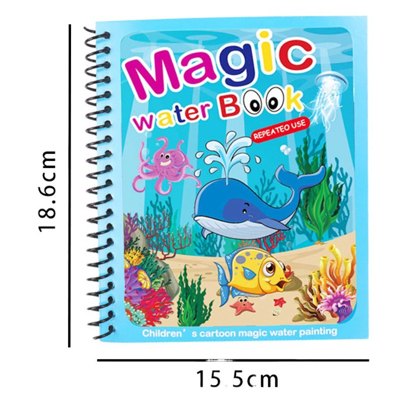 Повторяющиеся граффити водные головоломки ручной работы живопись детская Волшебная книга для рисования водой раскраска DIY Детский сад