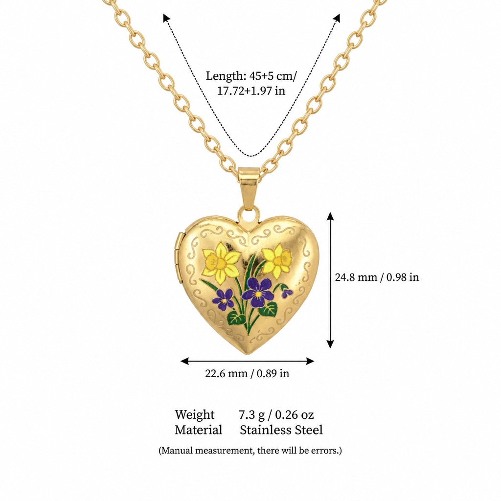 Necklace, 3 month, flowered