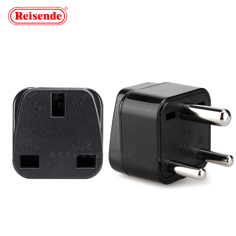 美规转小南非印度欧规英规澳规转换插头 印度转美标转换头转换器