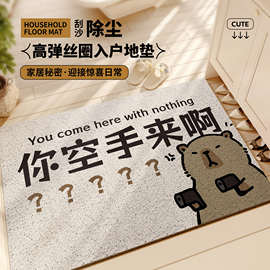 你空手来啊地垫丝圈门垫室外大门口入户门进门脚垫可裁剪入门地毯