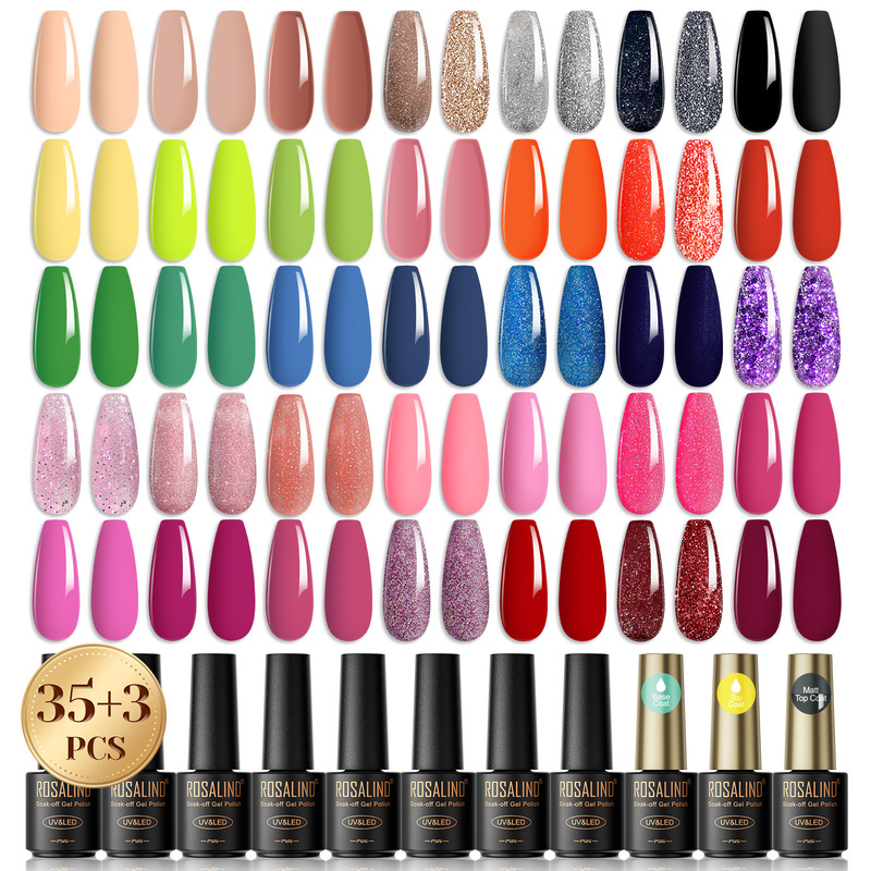 ROSALIND cross-border Nail Polish glue suit glue 38 bottles full set nail polish nail polish for nail salon ROSALIND cross-border Nail Polish glue suit glue 38 bottles full set nail polish nail polish for nail salon