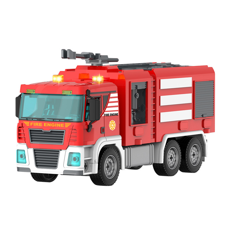 Envío gratuito grande desmontaje ingeniería vehículo juguete DIY tuerca desmontable montaje simulación minería vehículo modelo camión de bomberos