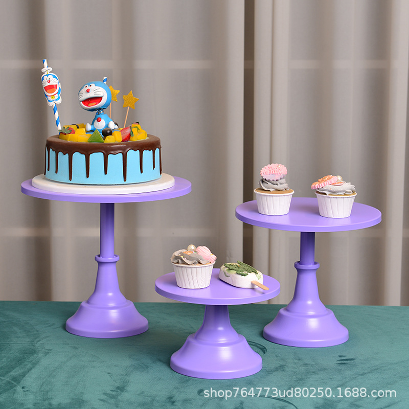 Soporte de Exhibición para Postres de Hierro Decorativo para Té de la Tarde