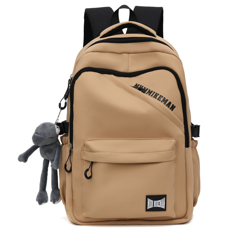 Versión coreana de la nueva mochila de estudiantes de secundaria moda moda moda mochila impresa con letras de moda mochila hombre simple mochila de computadora de cercanías mujer