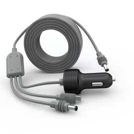 Mini12V密封圈点烟器车充充电线DC5521一拖三车载电源线源头工厂