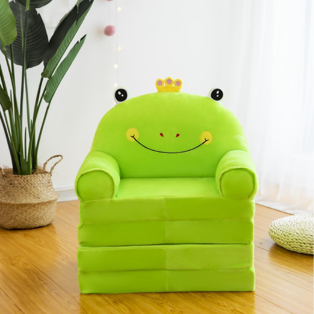 Sofá plegable para niños nuevo al por mayor creativo jardín de infantes bebé asiento plegable regalo de estudio siesta sofá cama
