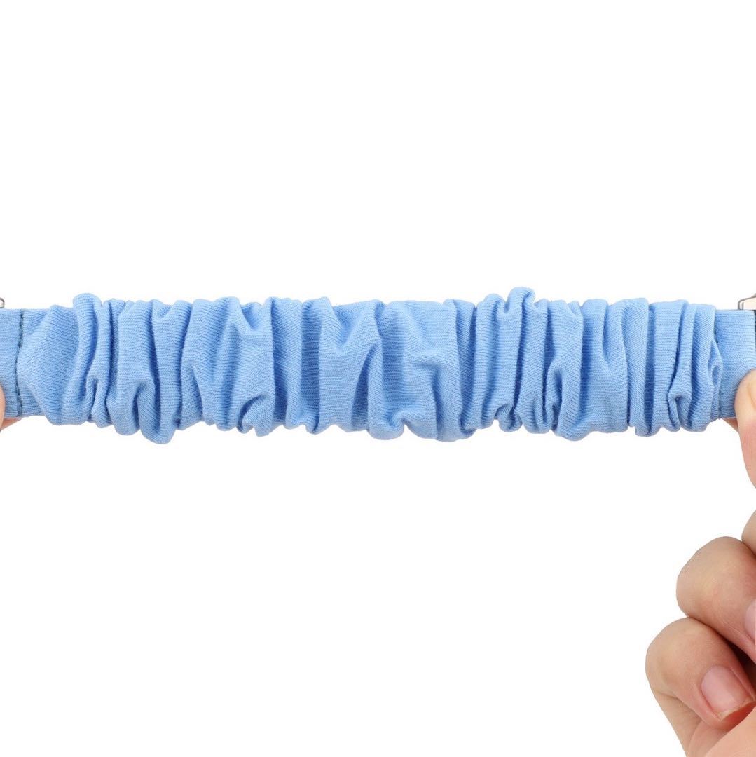 Adecuado para Fitbit Versa3 correa de intestino grueso poliéster elástico tela impresa banda de pelo correa elástica