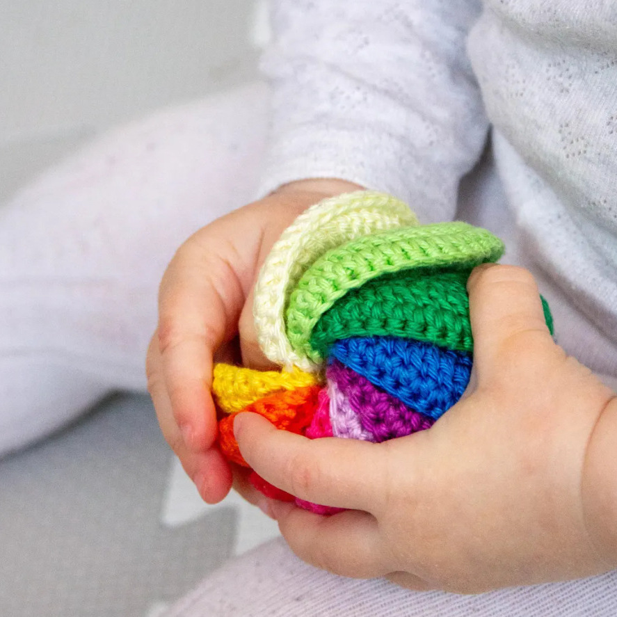 Juguetes de crochet para bebés patrón sensorial bola de descompresión juguetes de crochet patrón regalo para bebés educación mont