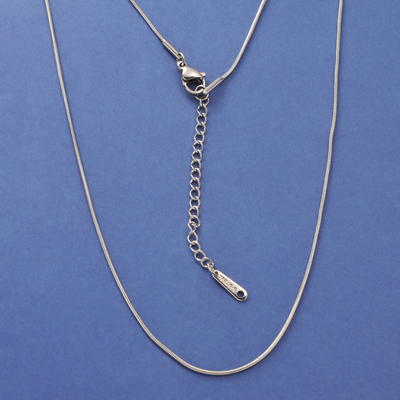 Fashion Solid Color Stainless Steel Plating Necklace display picture 8