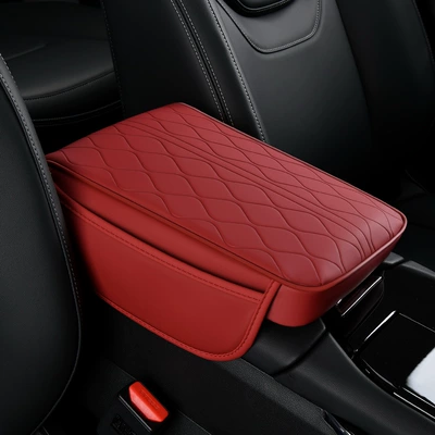 Elbow Pad Embossed Water Ripple – Armrest box pad - red